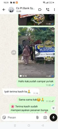 Testimonial Papan Bunga sukadame